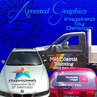 vehicle signs wraps graphics one way vision boat caravans buddina sunshine coast